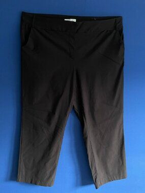 Penningtons Savvy Black Straight Leg Petite Plus Pants - Size 26P